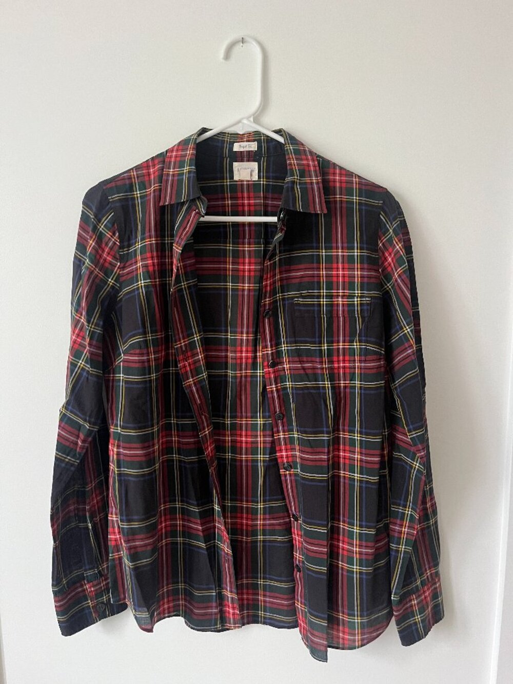 J. Crew Plaid Button Down Shirt Small